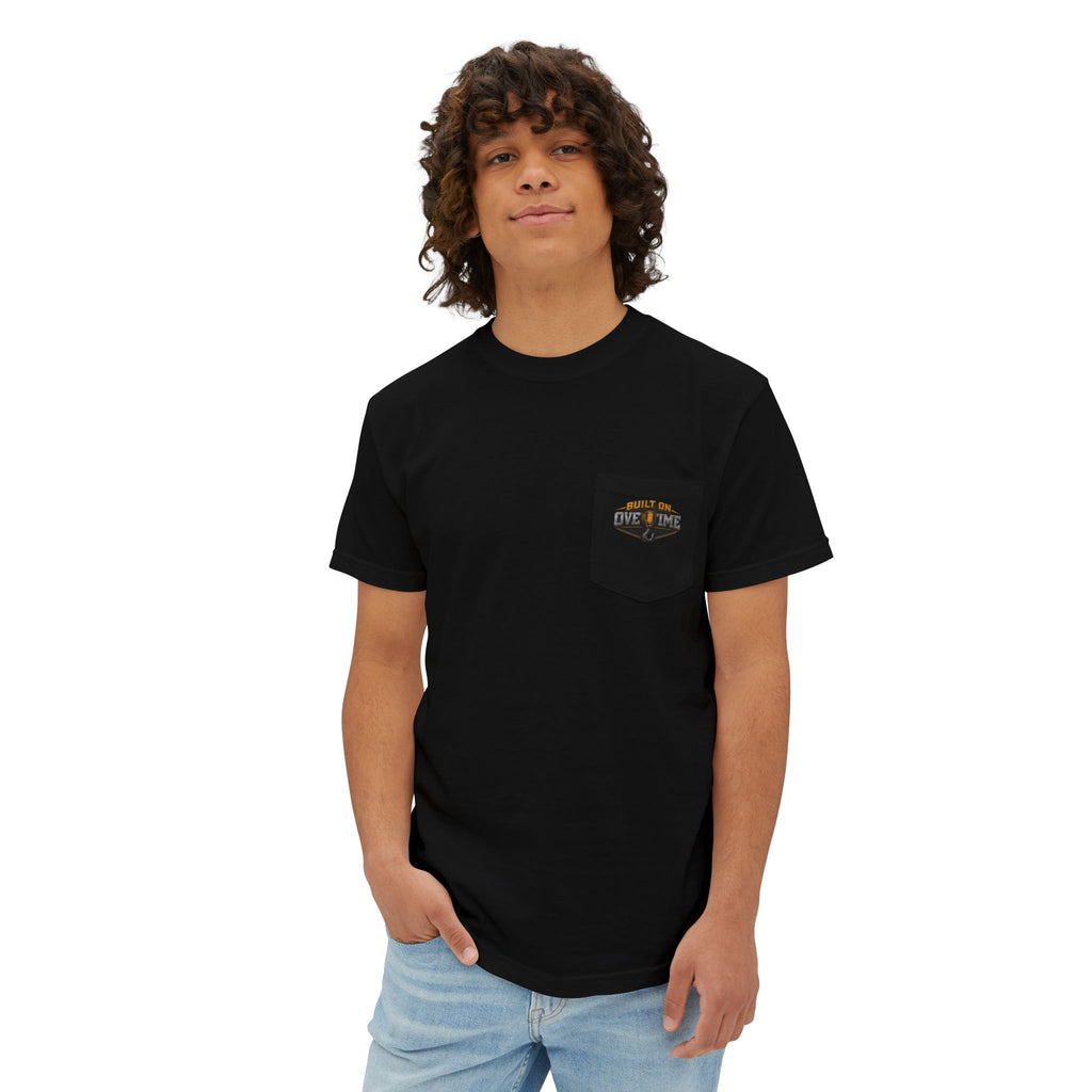 Built on Overtime Crane Series 001 Heavyweight Pocket Tee