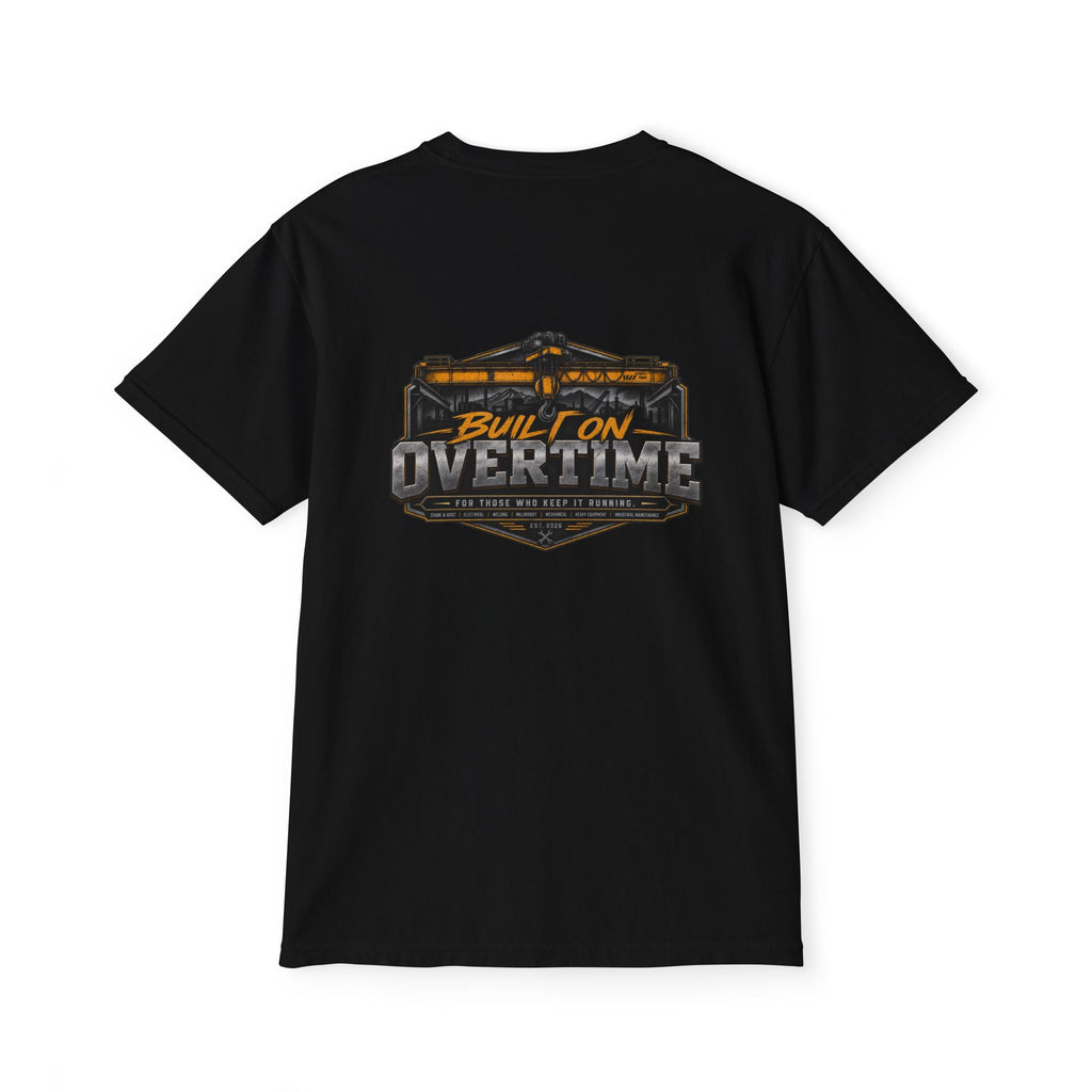 Built on Overtime Crane Series 001 Heavyweight Pocket Tee